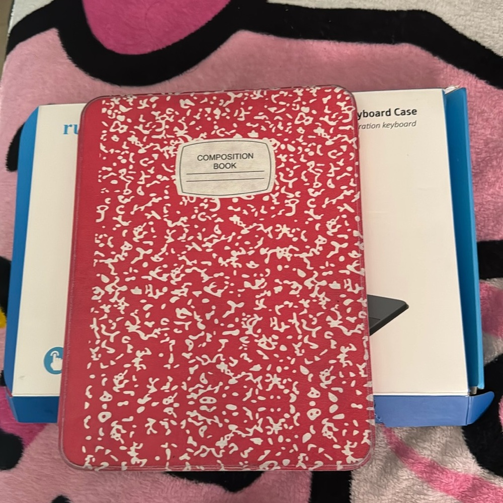 Magnetic suspension case for I pad 10 composition, book style pink